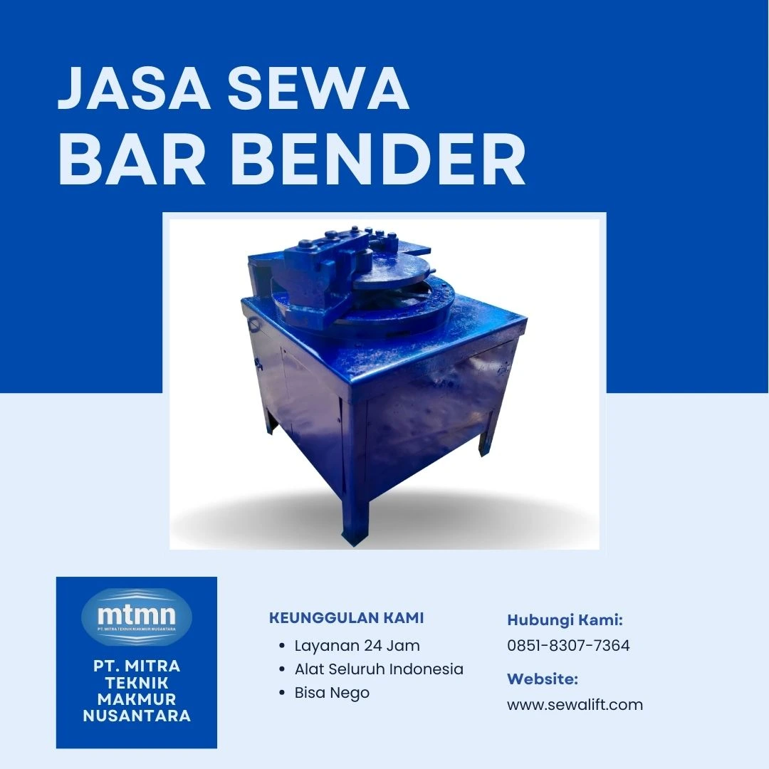 Jasa Sewa Bar Bender Surabaya | 8-32mm | PT. Mitra Teknik Makmur Nusantara